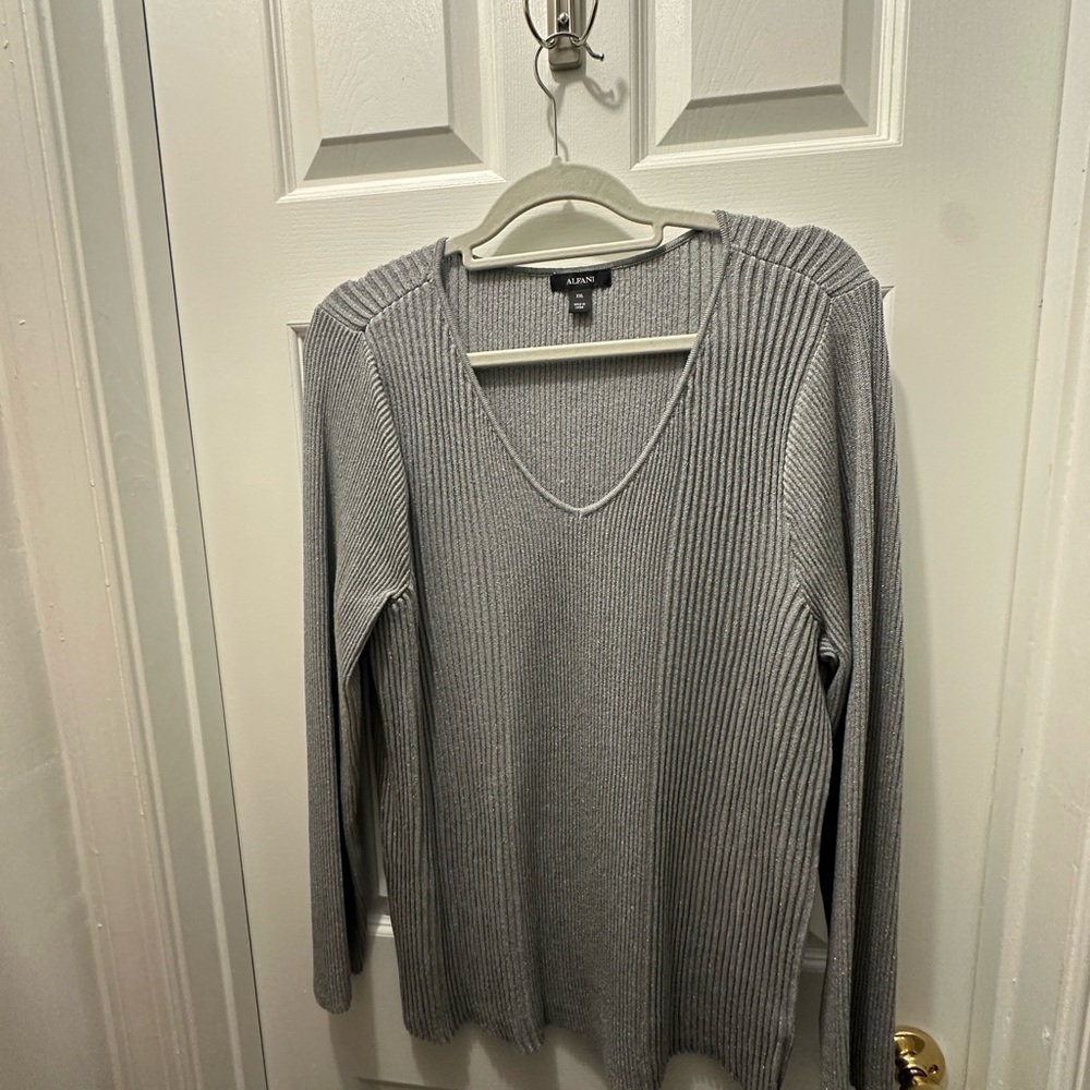 Women’s Alfani Silver Sweater
